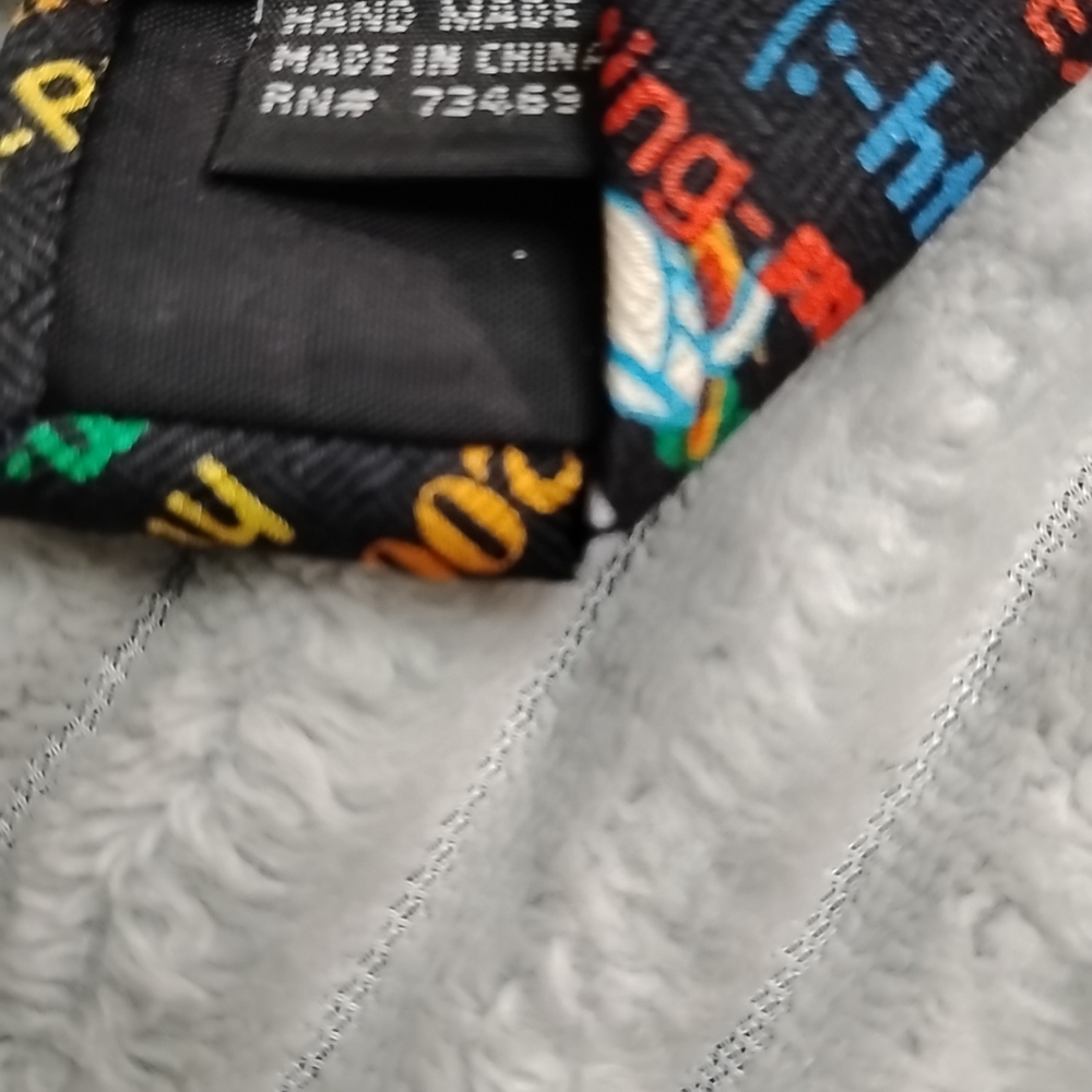 Internet URL Pattern Novelty Neck Tie - Black Multi-Color Computer Science Tech - Picture 7 of 8